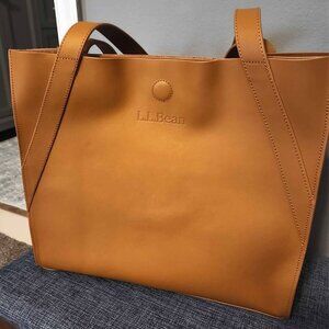 LL Bean Stonington Full-Grain Leather Tote